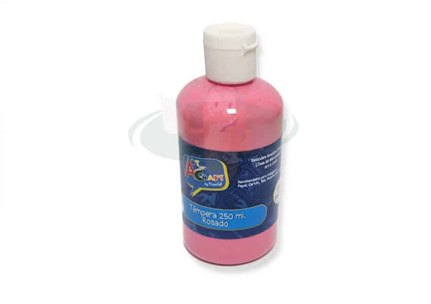 Tempera rosada frasco 250ml ARTANDCRAFT