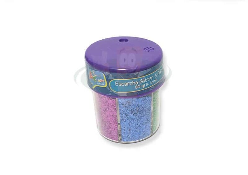 Escarcha frasco 6 colores surtidos ARTANDCRAFT