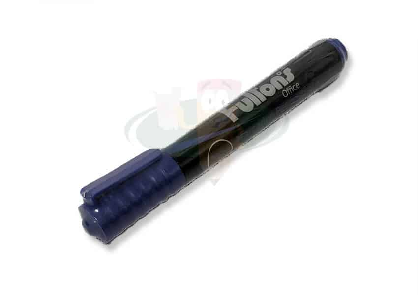 Plumón permanente punta biselada azul FULTONS