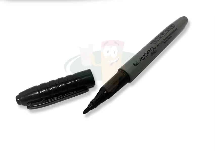 Marcador permanente punta media negro FULTONS