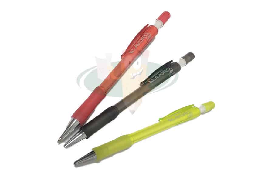 Portaminas 0.7 cuerpo plástico con grip y goma LAVORO