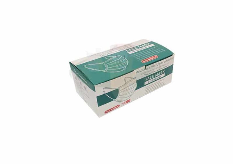 Caja de mascarillas celeste
