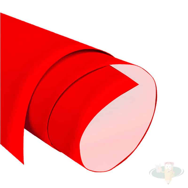 Pliego cartulina metálica rojo