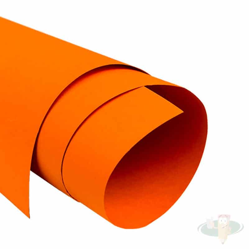 Cartulina española pliego 50x70 cm naranja