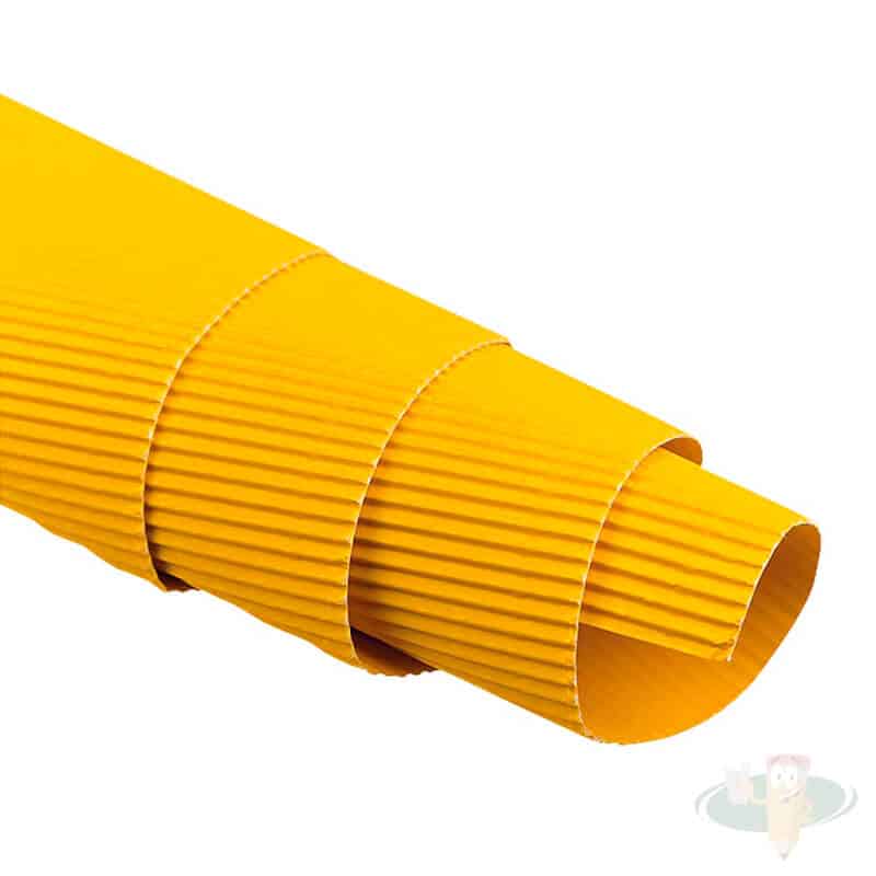 Carton microcorrugado pliego 50x70 cm amarillo oro