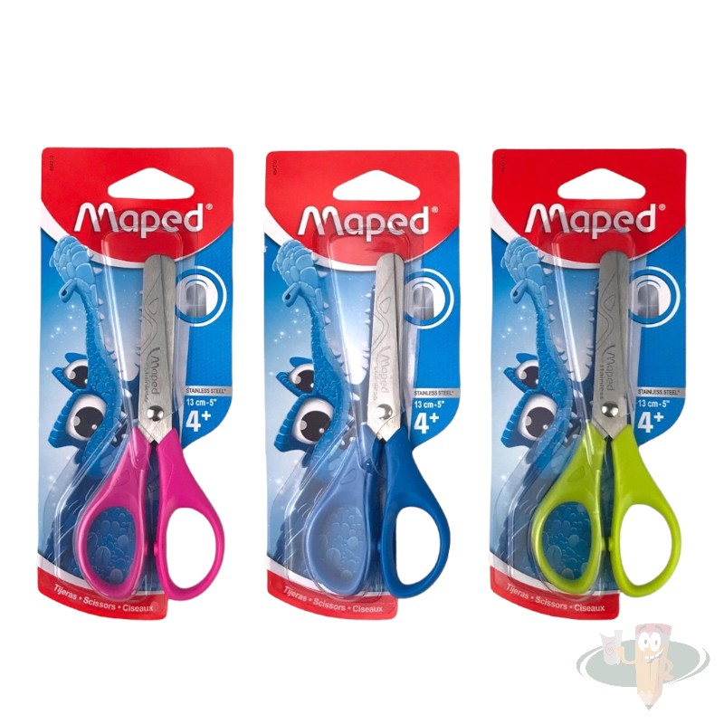 Tijera escolar punta roma 13cm color surtido MAPED