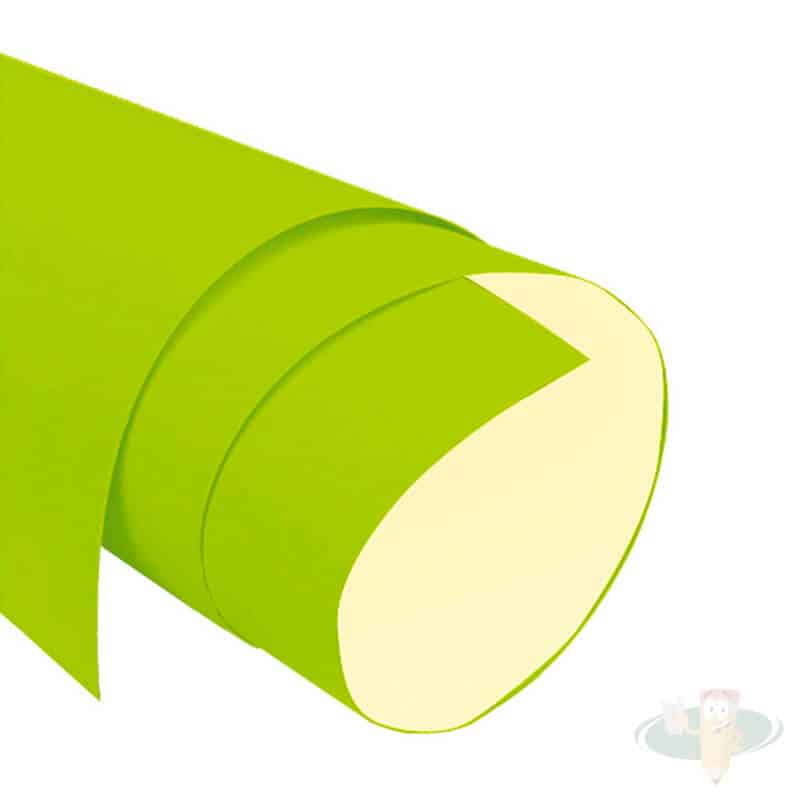 Cartulina flúor pliego 50x70 cm verde