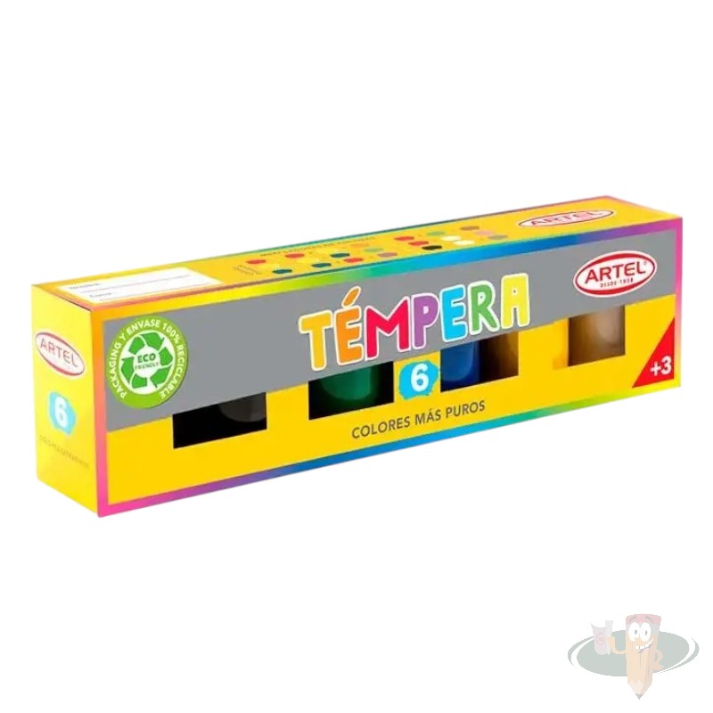 Tempera 6 colores 15ml ARTEL