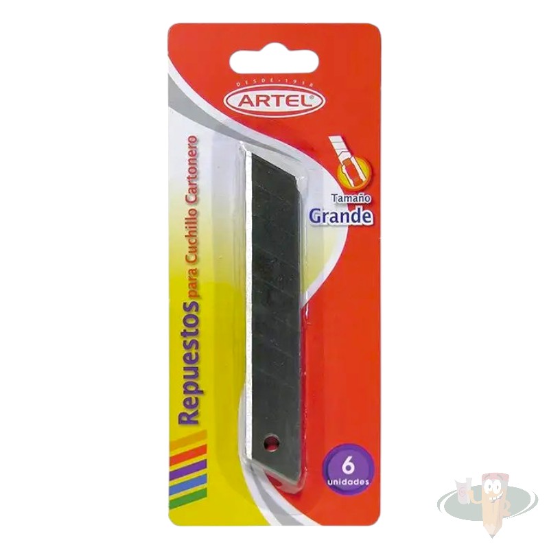 Repuesto cuchillo cartonero grande 6un ARTEL
