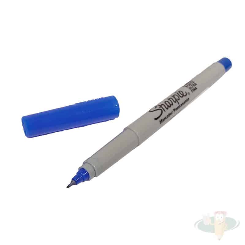 Marcador permanente ultra fino azul SHARPIE - Imagen 2