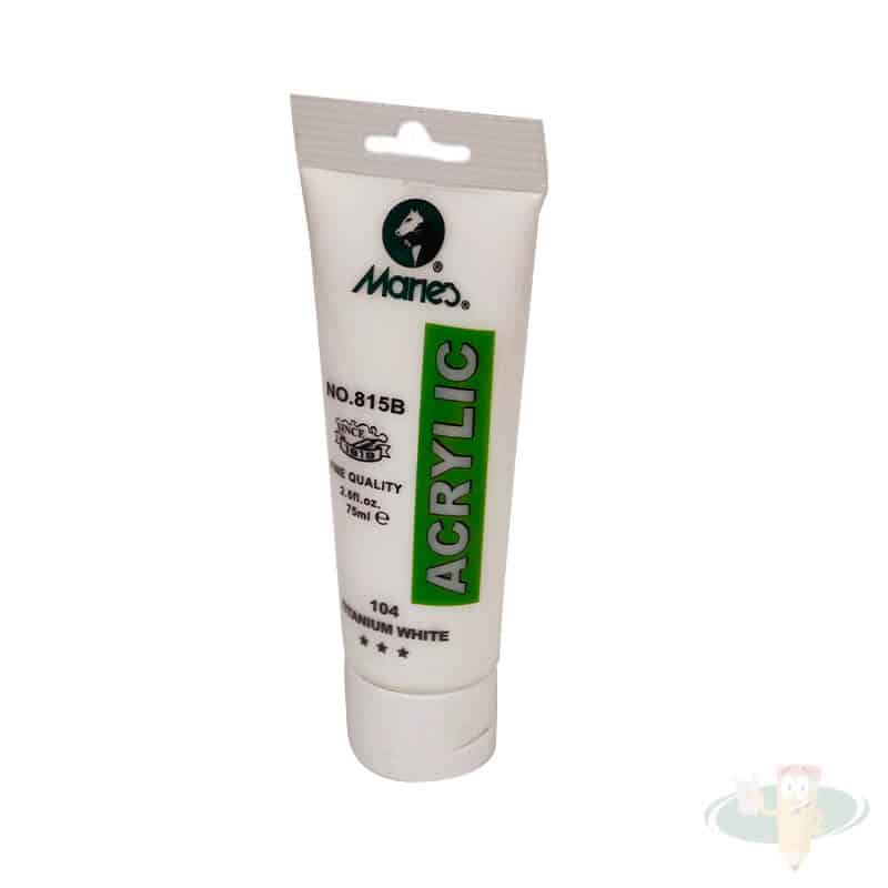 Pintura acrílica 75ml blanco titanio MARIE´S