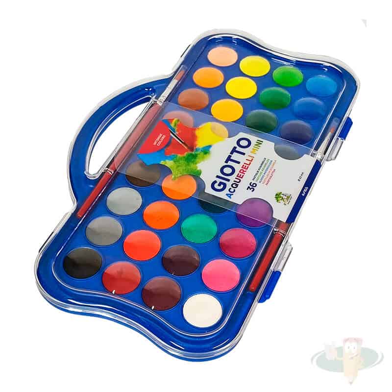 Acuarela 36 colores 23mm GIOTTO