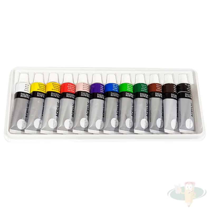 Set acrílico 12 colores 12ml simply DALER ROWNEY - Imagen 2