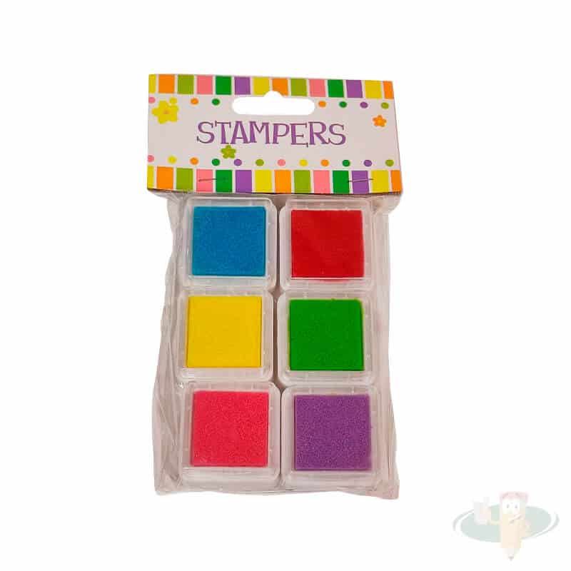 Set tampón de colores 6un