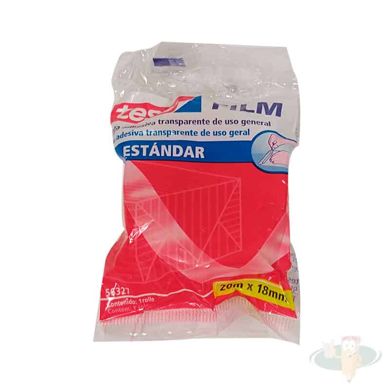 Cinta adhesiva transparente aro pequeño 18 mm x 20 m TESA