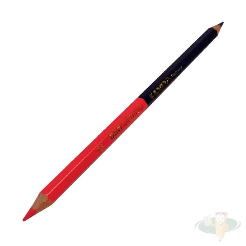 Lápiz bicolor azul - rojo hexagonal medium (jumbo) LYRA
