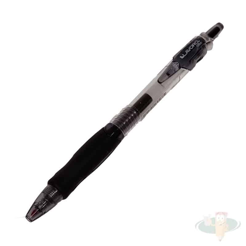 Lápiz gel tinta retractil 0.7mm negro LAVORO