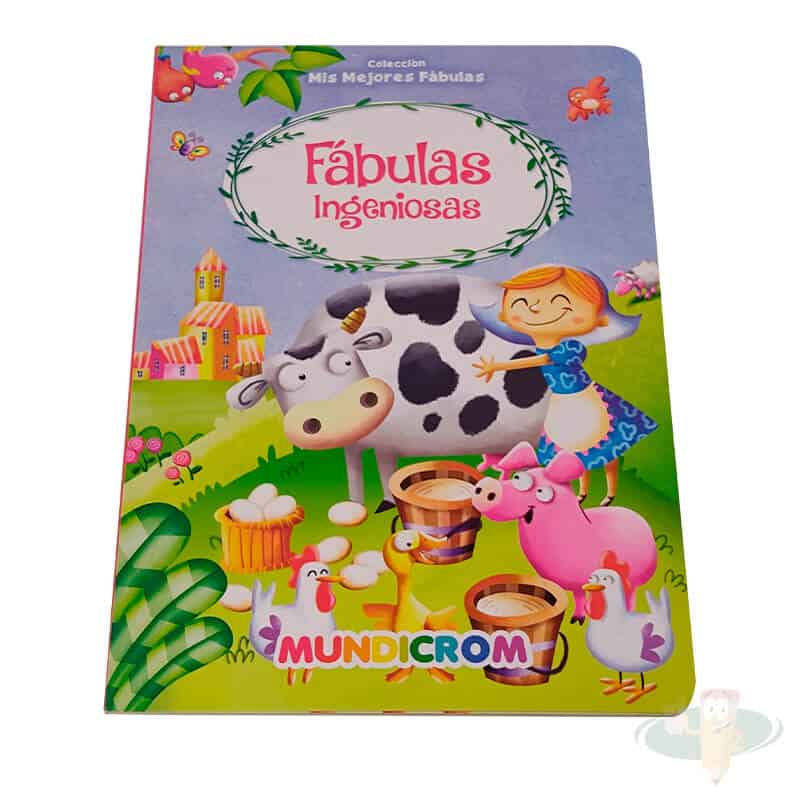 Cuento fabulas ingeniosas tapa dura cartón MUNDICROM*