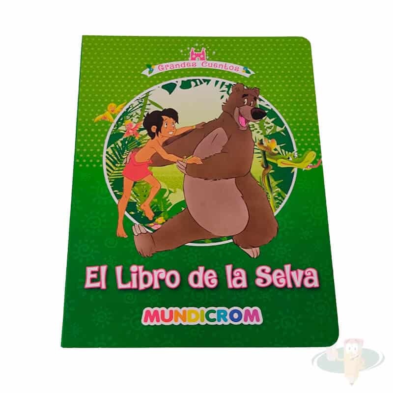 Cuento el libro de la selva tapa dura cartón MUNDICROM*