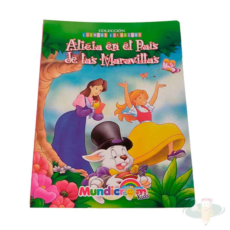 Cuento tapa y hoja dura (8 paginas) alicia en el pais de la maravillas MUNDICROM