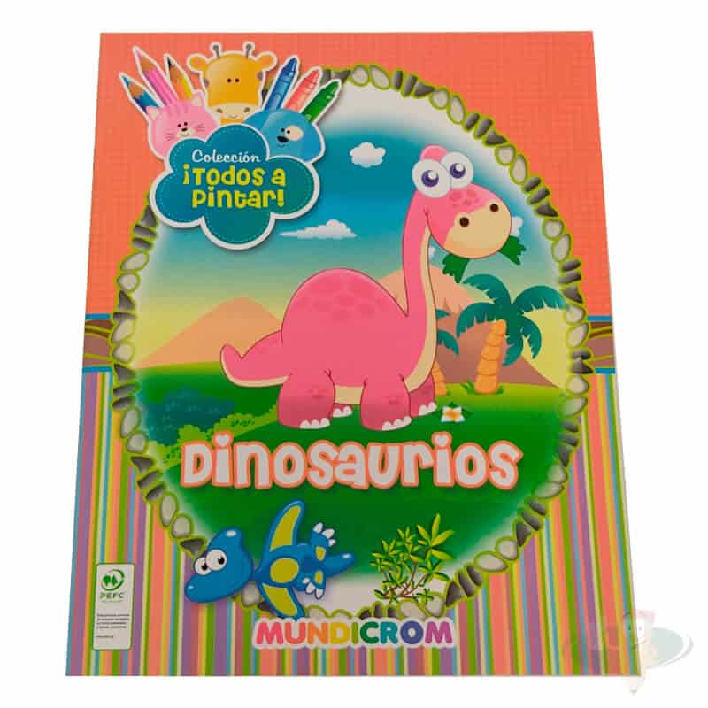 Libro para colorear diseño dinosaurios (16 pag. 21x27cm) MUNDICROM