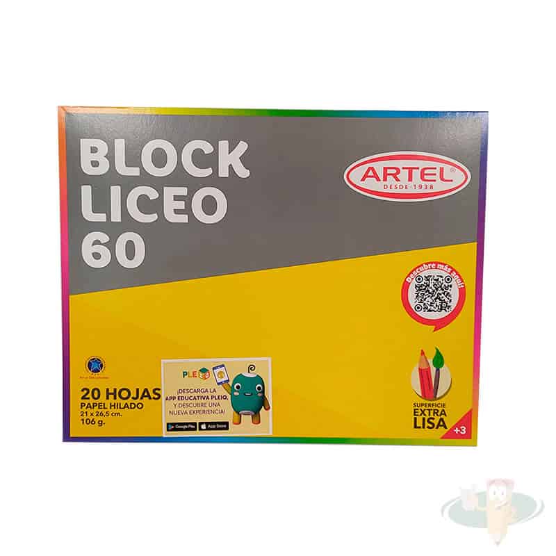 Block de dibujo liceo 20 hojas ARTEL - Imagen 2