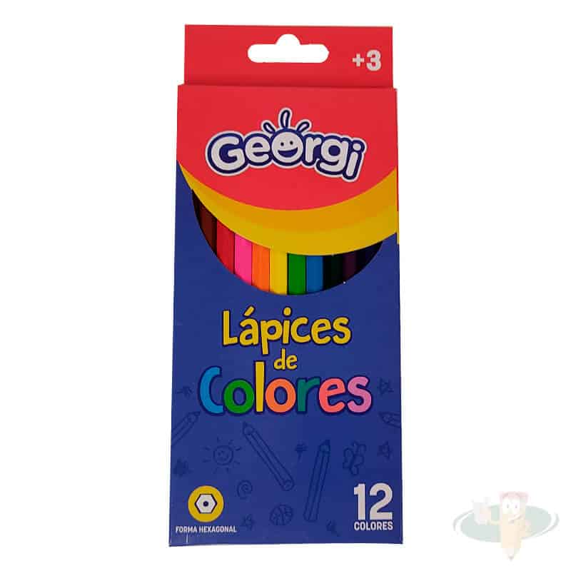 Lápices de 12 colores hexagonal GEORGI