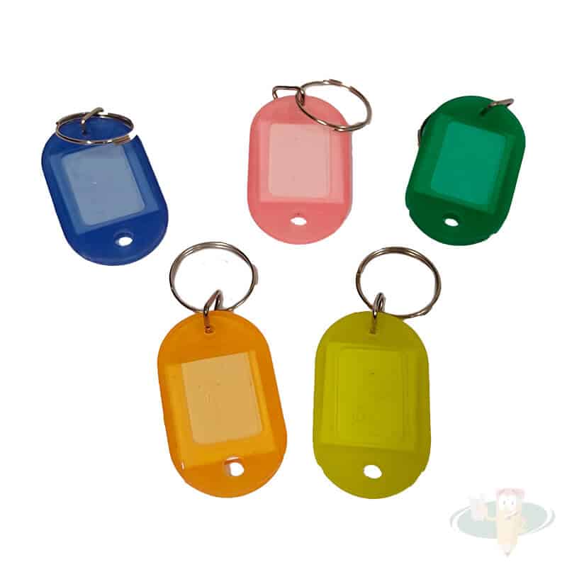 Llavero plastico identificador de llaves color surtido JM - Imagen 2