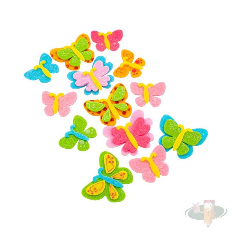 Sticker pañolenci mariposas surtidas ADIX - Imagen 2