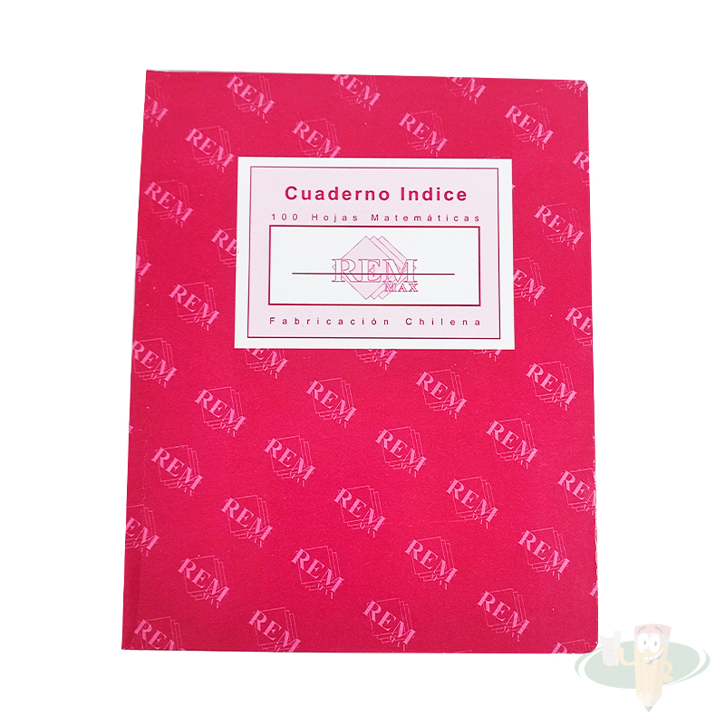 Cuaderno índice abecedario matemática 7mm empastado REM MAX