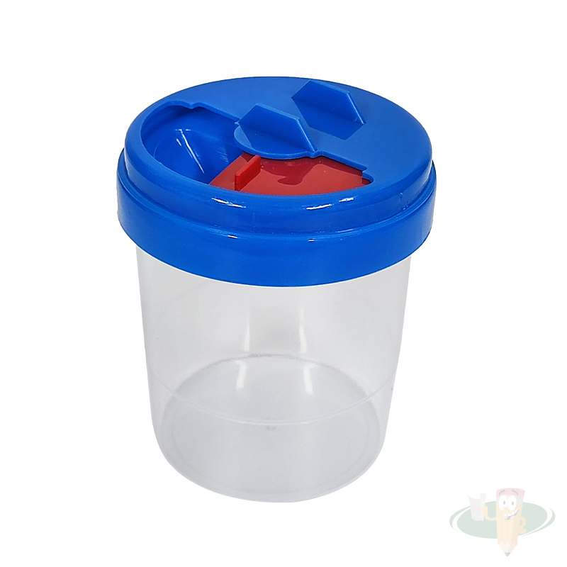 Vaso limpia pincel colores variados JM
