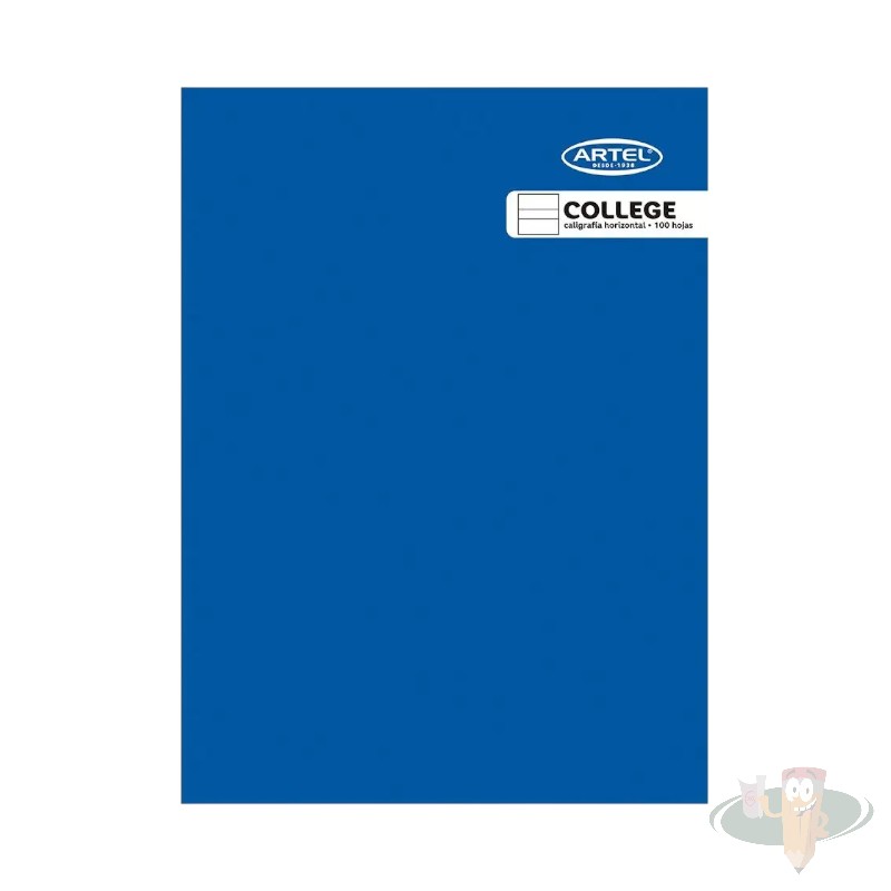 Cuaderno college caligrafía horizontal 100 hojas color surtido ARTEL - Imagen 2
