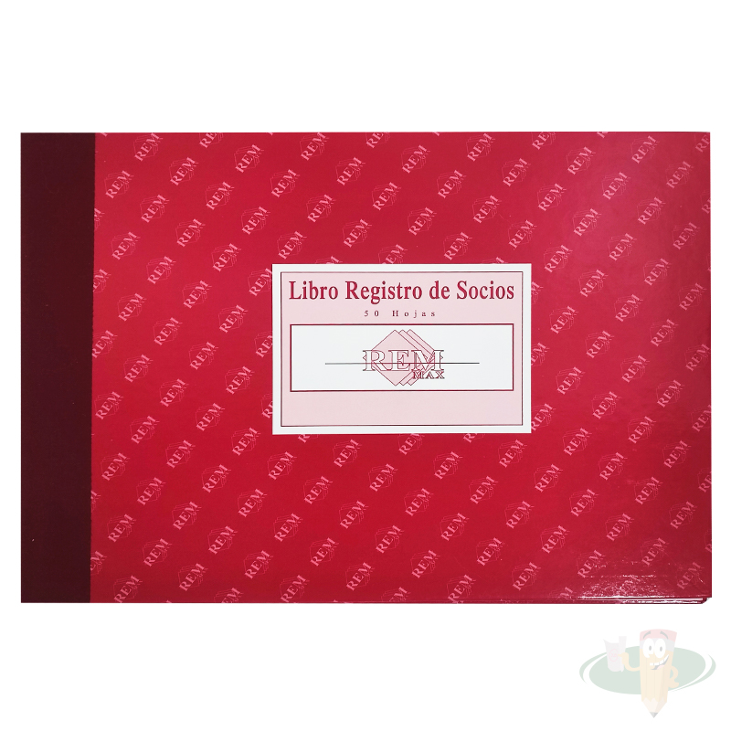 Libro registro de socios 50 hojas REM