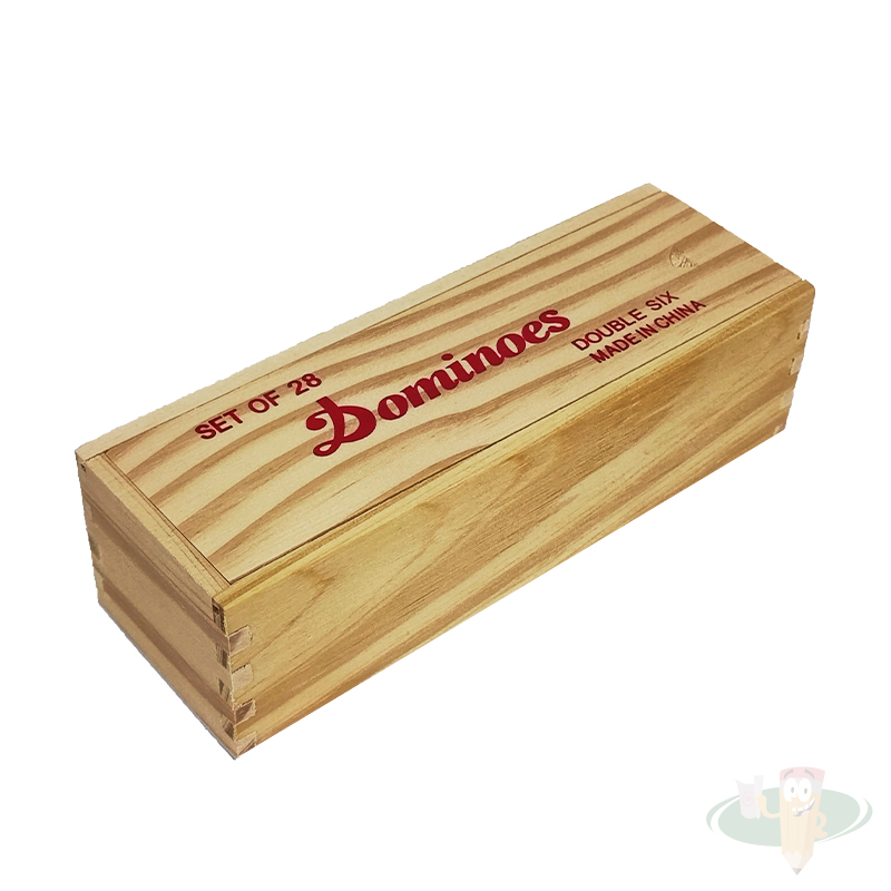 Domino en caja de madera (19x7 cm) - Imagen 2