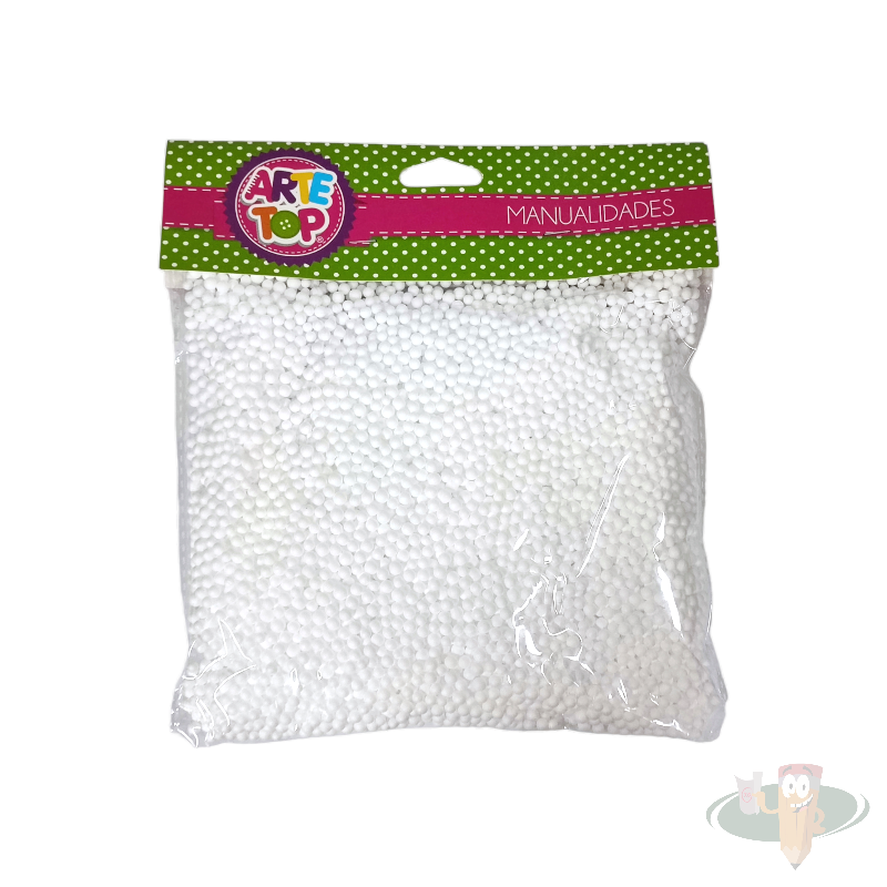 Bolitas perlas de plumavit 3mm ARTETOP