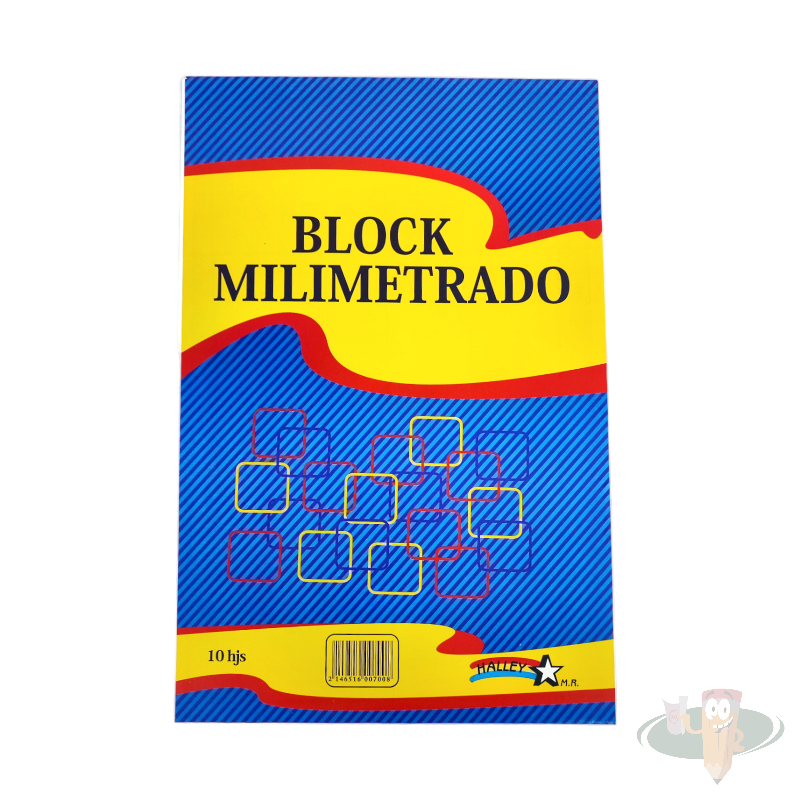 Block milimetrado oficio 10 hojas HALLEY