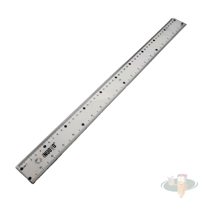 Regla plástica transparente 50 cm NUOVO