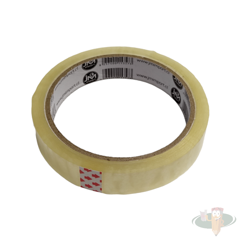 Cinta adhesiva transparente 18mm x 50m (aro grande) JM