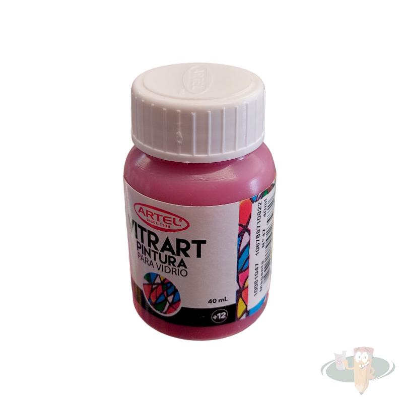 Pintura para vidrio vitrart 40ml magenta ARTEL