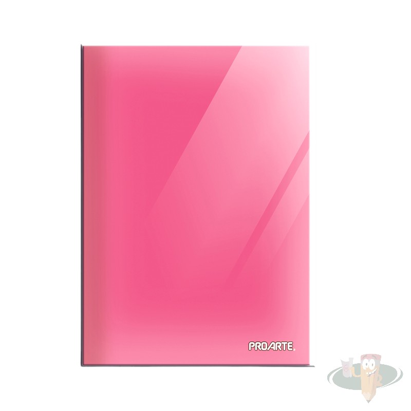 Carpeta escolar plastificada con acoclip rosado PROARTE