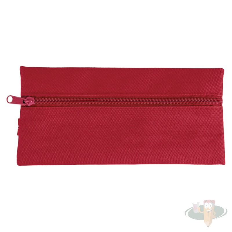 Estuche escolar 1 cierre rojo ADIX
