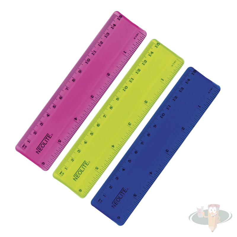 Regla ultra flexible color surtido 15cm NEOLITE