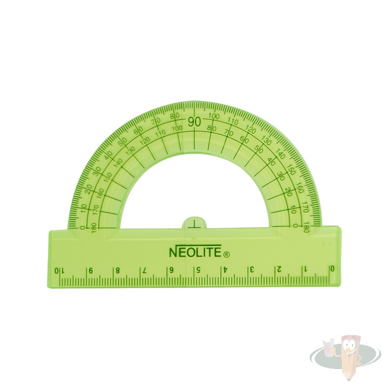 Transportador biselado 180° 10cm green NEOLITE - Imagen 2
