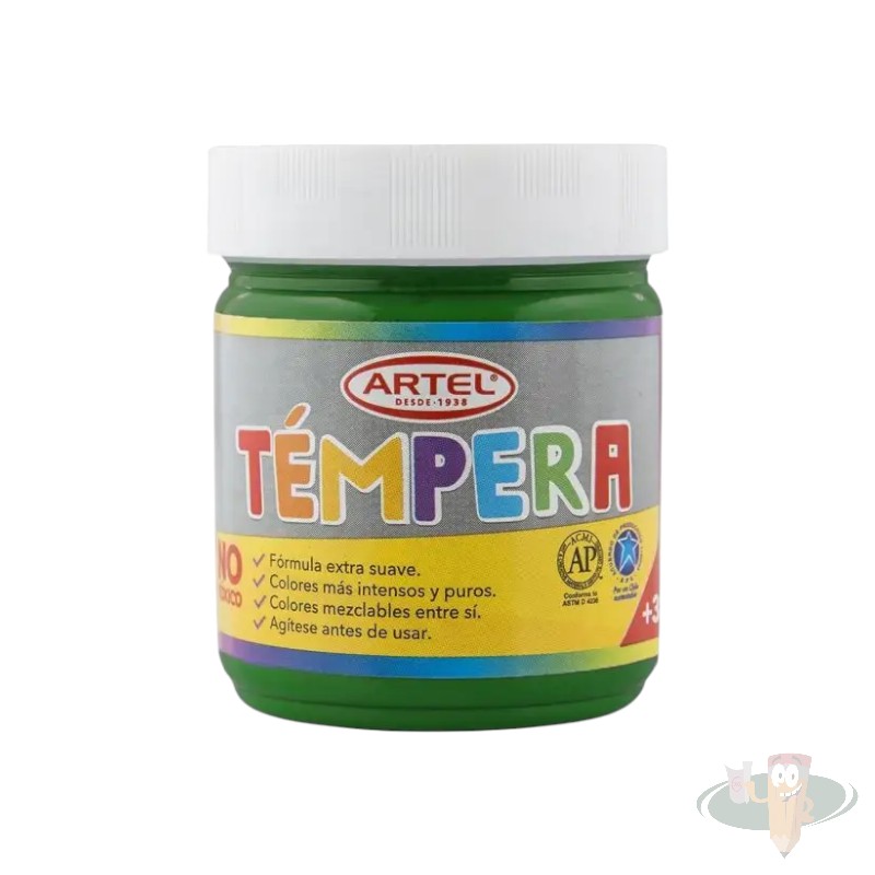 Tempera 100ml verde claro ARTEL