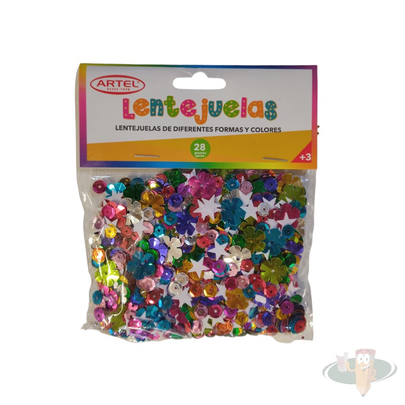 Lentejuelas diseños surtidos 28g ARTEL