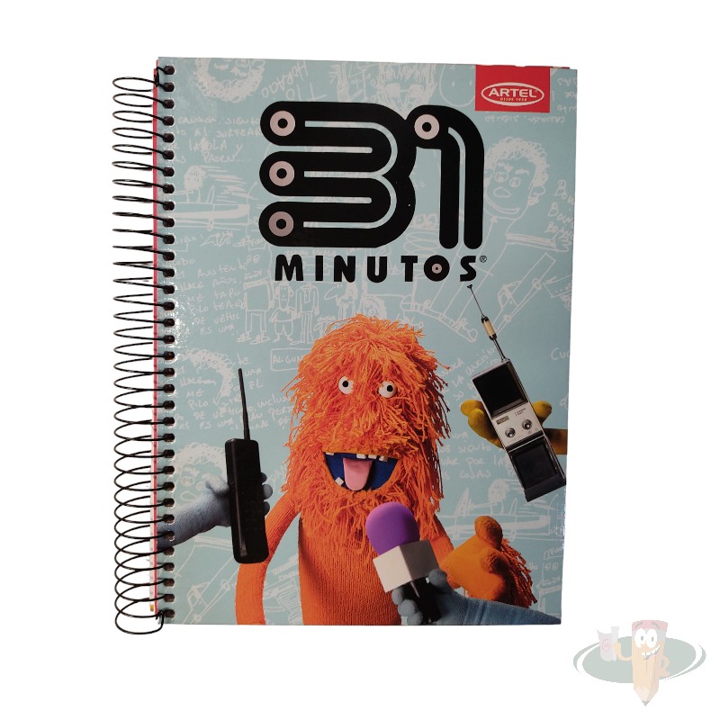 Cuaderno carta triple materia matemática 7mm 150 hojas diseño 31 minutos ARTEL - Imagen 2