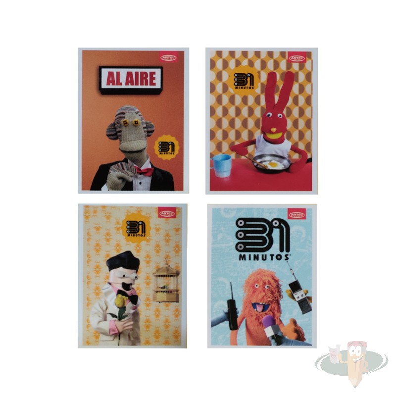 Cuaderno carta triple materia matemática 7mm 150 hojas diseño 31 minutos ARTEL