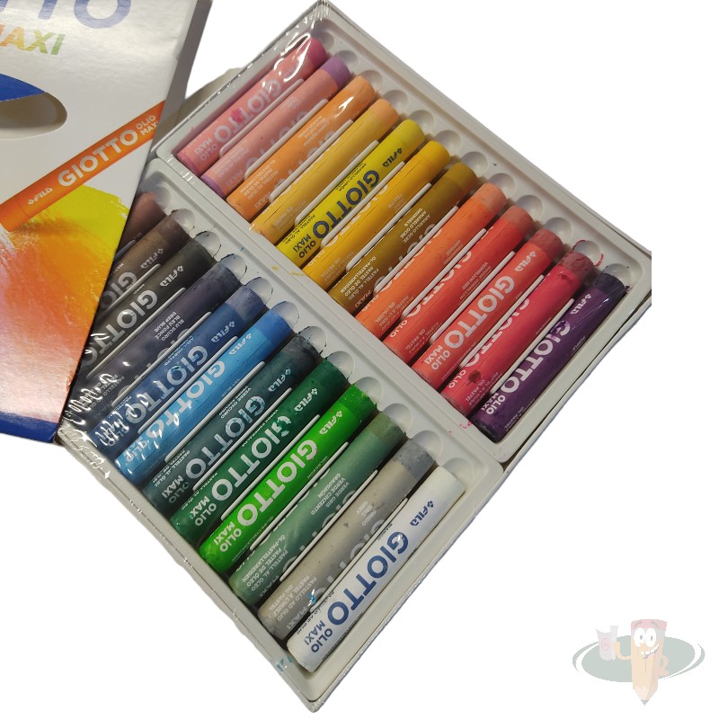 Lápices pastel oleo 24 colores olio maxi GIOTTO - Imagen 2