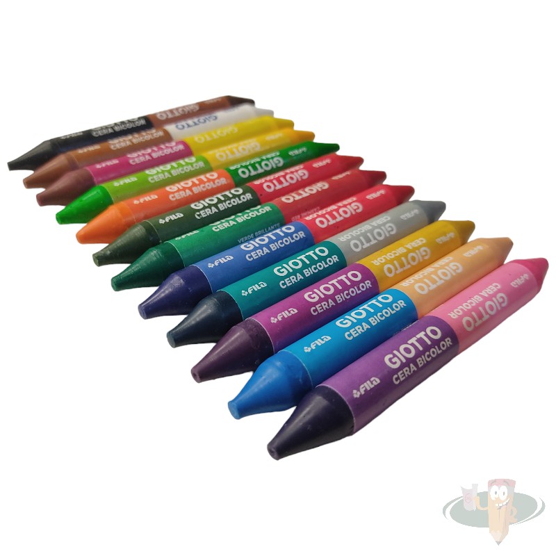 Lápices cera 24 colores bicolor GIOTTO - Imagen 2