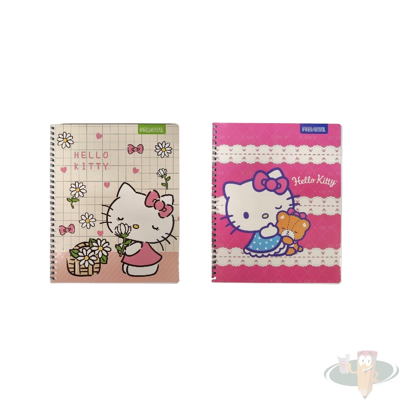 Cuaderno universitario matemática 7mm 100 hojas diseño hello kitty PROARTE - Imagen 3